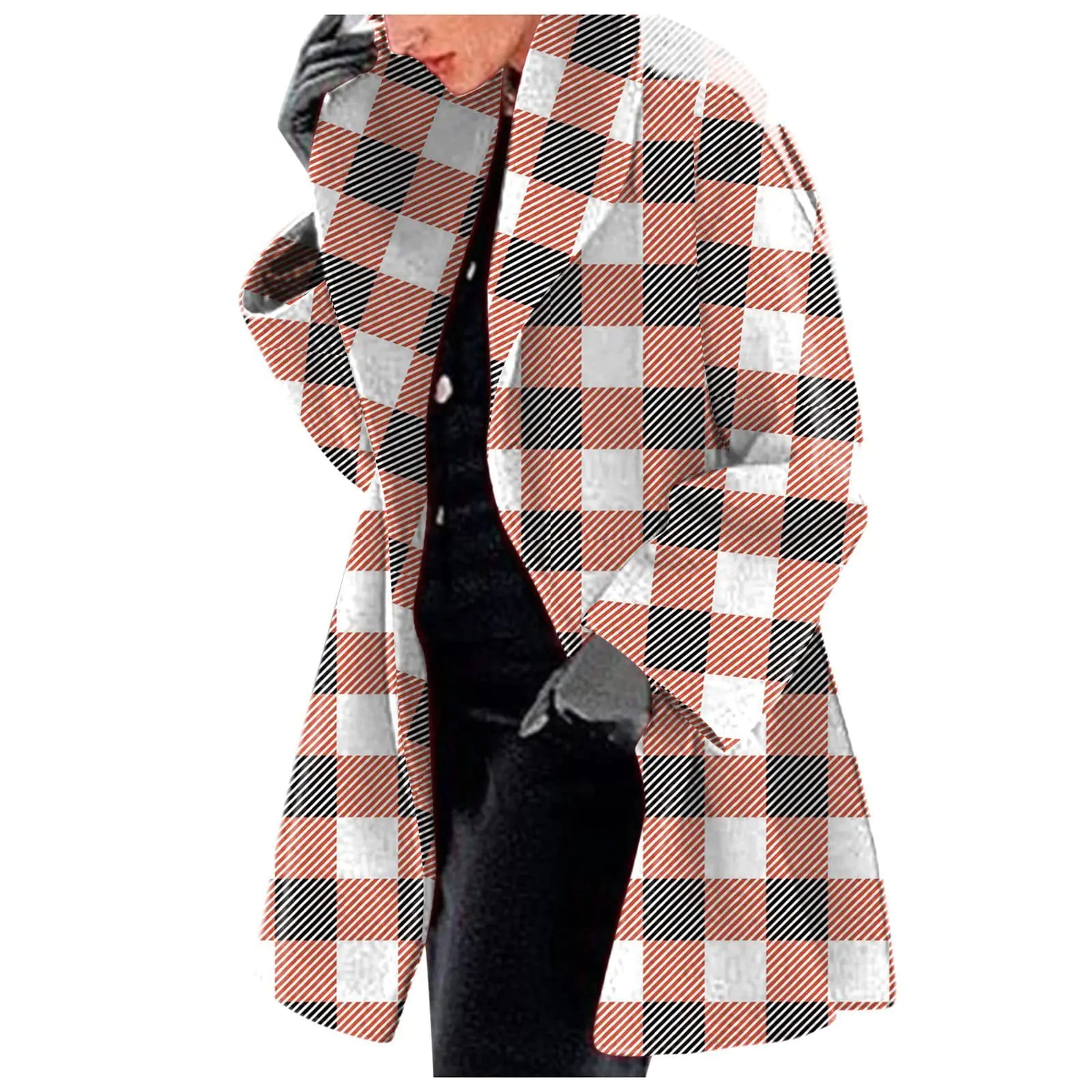 Chaqueta estampada de lana de moda para mujer