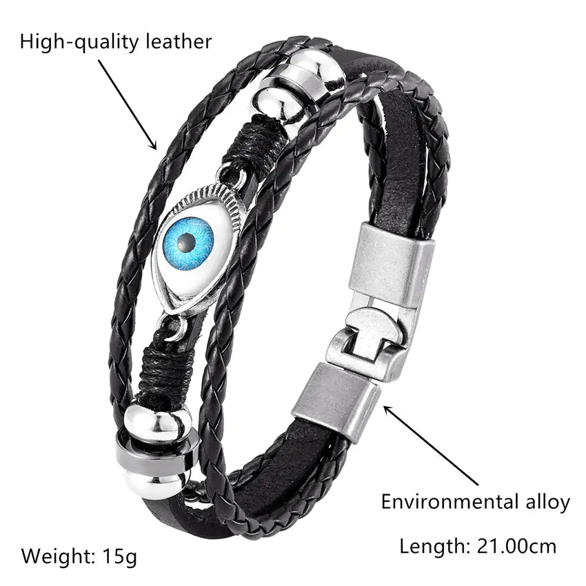 Pulsera Multicapa del Ojo Turco