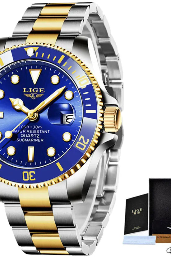Reloj de Cuarzo Impermeable para Hombre