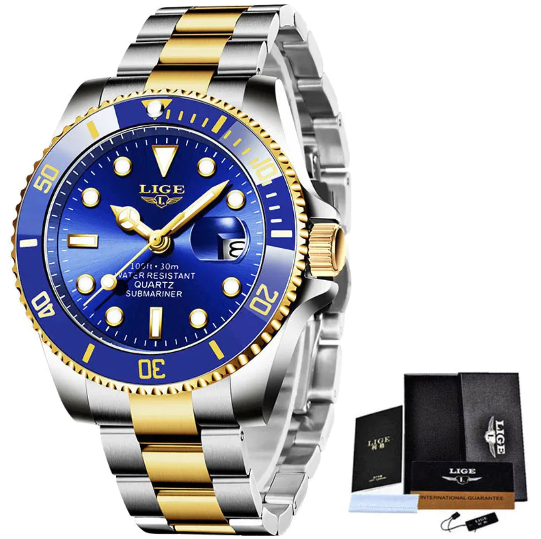Reloj de Cuarzo Impermeable para Hombre