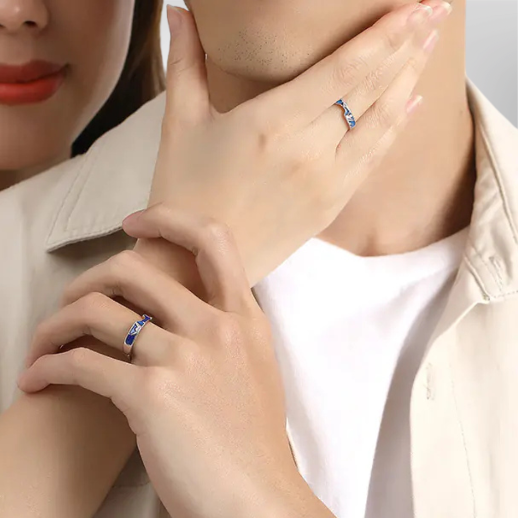 Anillo de Esmalte de Diseño de Compromiso