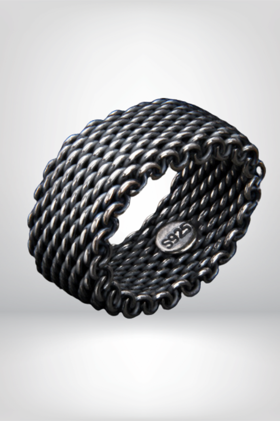 Anillo Turco Tejido a Mano en Plata Esterlina S925