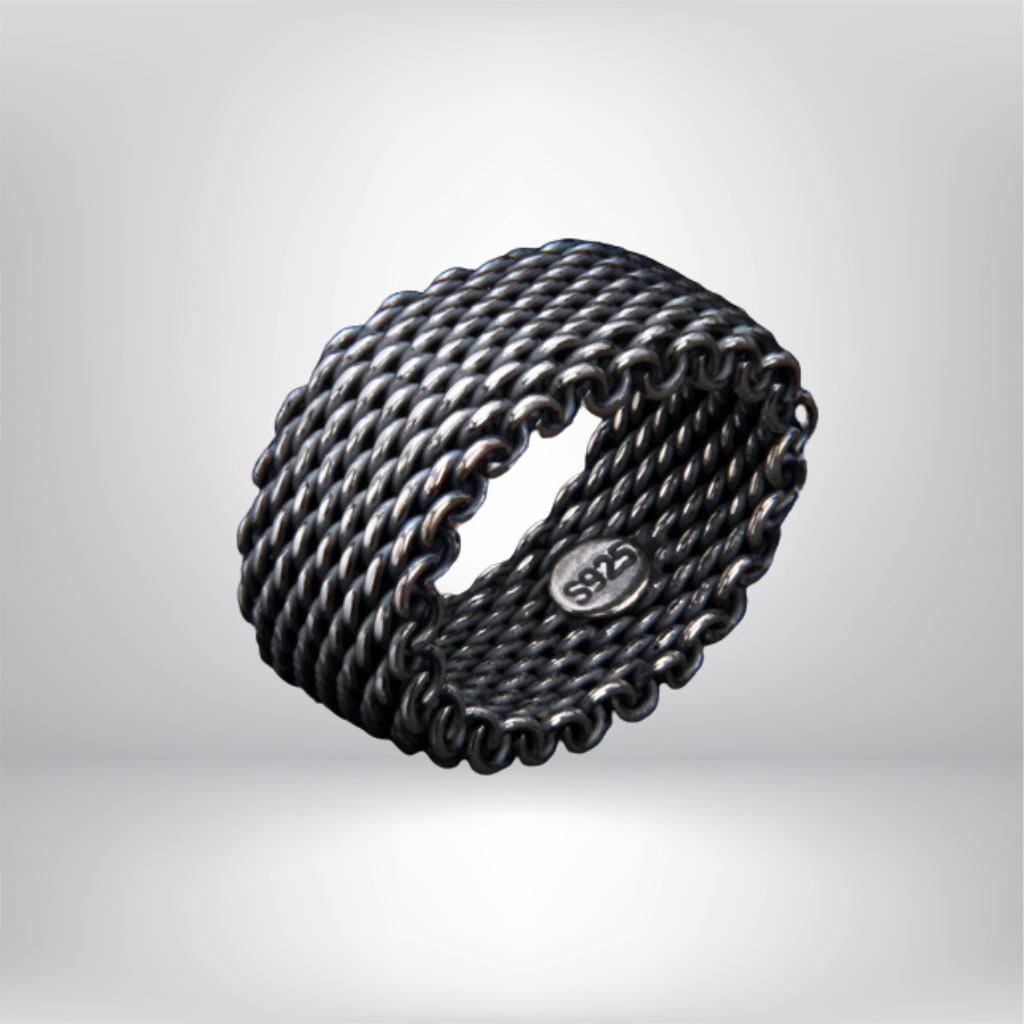 Anillo Turco Tejido a Mano en Plata Esterlina S925