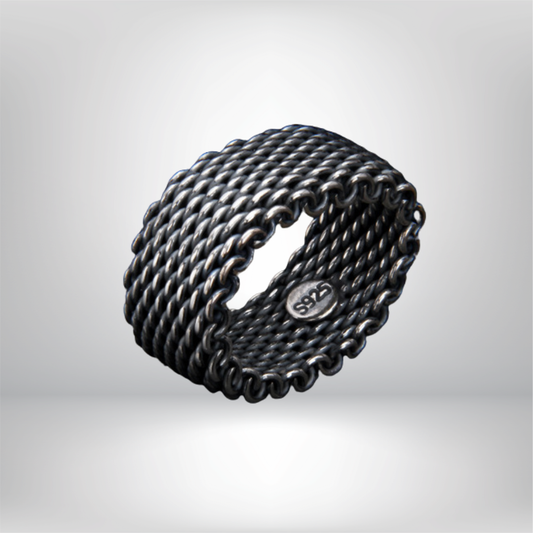 Anillo Turco Tejido a Mano en Plata Esterlina S925