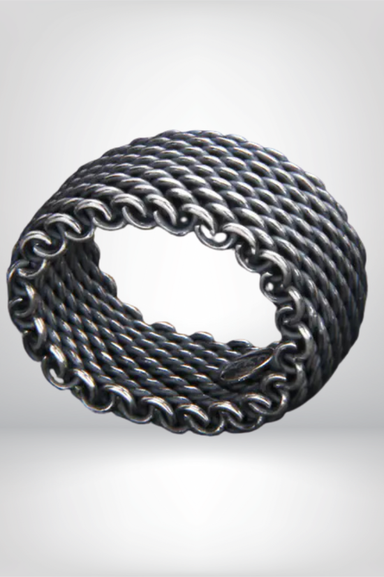 Anillo Turco Tejido a Mano en Plata Esterlina S925