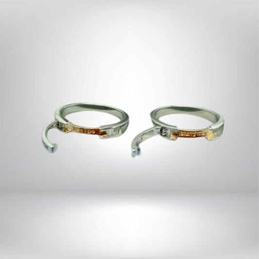 Anillos de Pareja de Plata para Hombre y Mujer