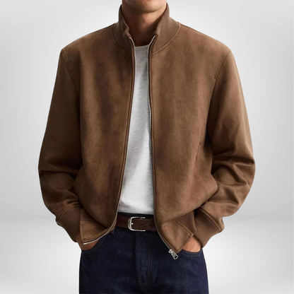 Chaqueta de tela de gamuza estilo urbano