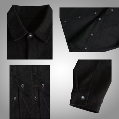 Chaqueta informal de lana para hombre, estilo europeo y americano, elegante.