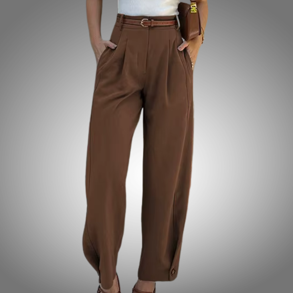 Pantalones BAMBOOBOY informales para mujer, de oficina, con banda en el tobillo