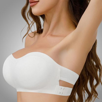 Sujetador push up sexy sin tirantes para mujer, con relleno extraíble y sin costuras