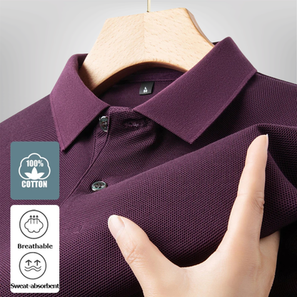 Polo 100 % algodón para hombre - manga corta