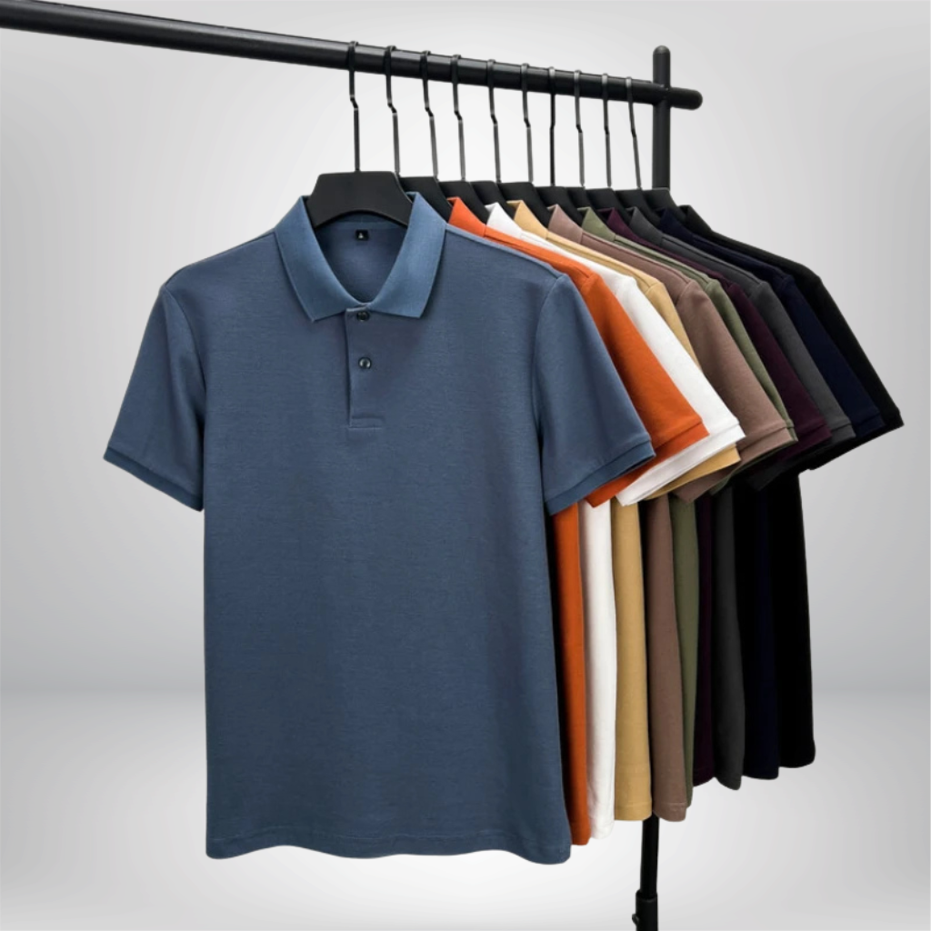 Polo 100 % algodón para hombre - manga corta