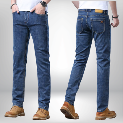 Pantalones vaqueros ajustados de color azul claro para hombre