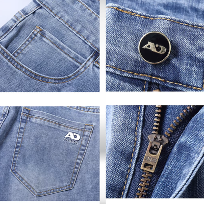 Pantalones vaqueros ajustados de color azul claro para hombre