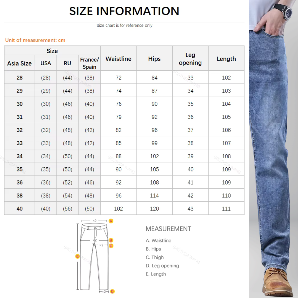 Pantalones vaqueros ajustados de color azul claro para hombre