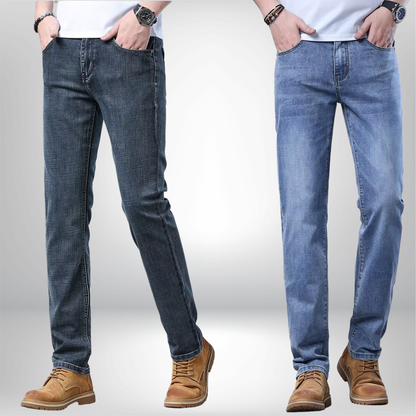 Pantalones vaqueros ajustados de color azul claro para hombre