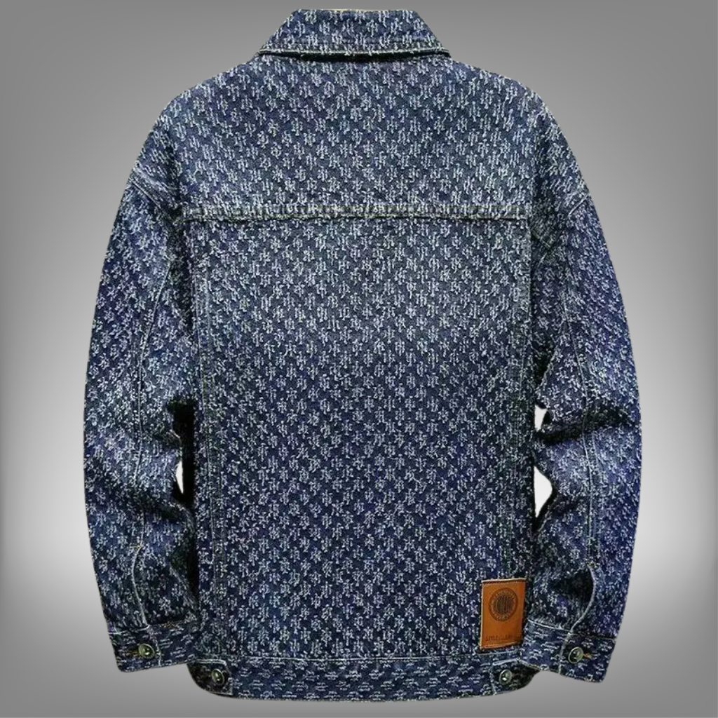 Chaqueta "Jacquard Elite" – Lujo Urbano & Protección