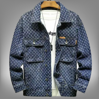 Chaqueta "Jacquard Elite" – Lujo Urbano & Protección