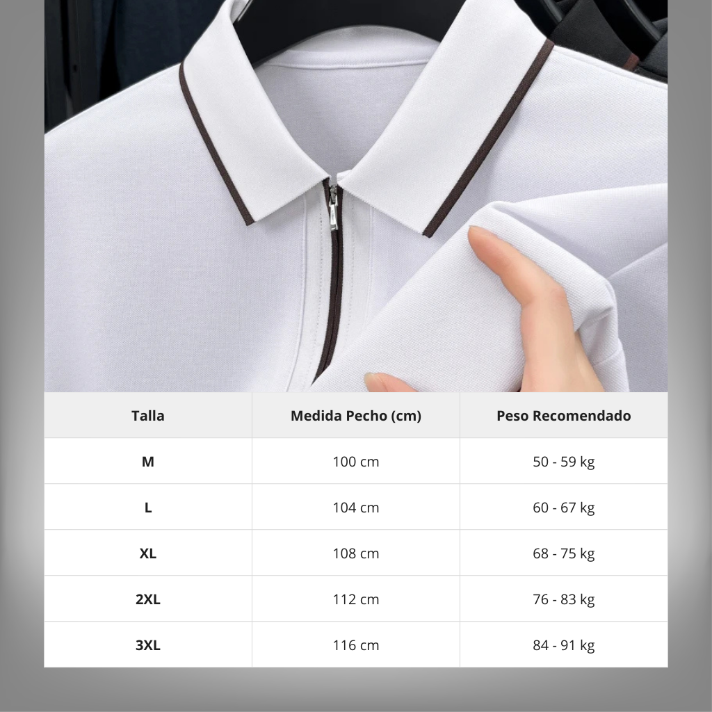 Polo de Lujo "Silk-Wool Blend" – Edición Ejecutiva