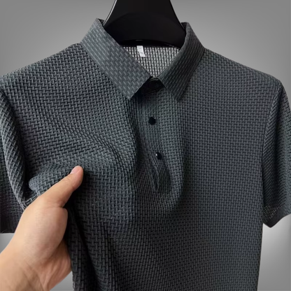 Polo "Textured Knit" – Estilo Minimalista Elevado