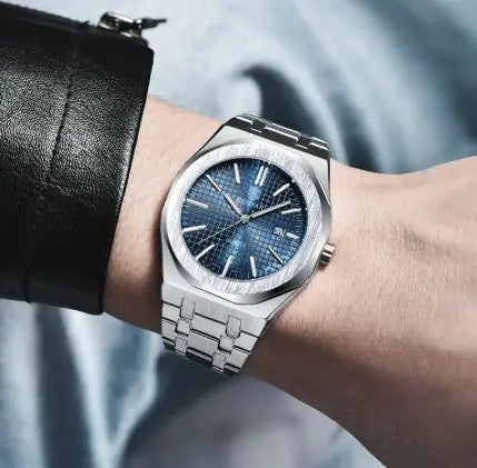 Reloj de Cuarzo Luminoso y Resistente al Agua para Hombre