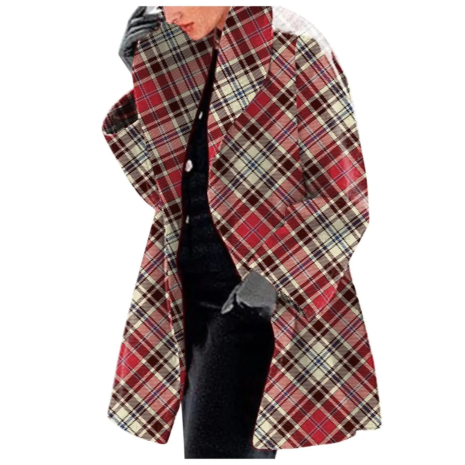 Chaqueta estampada de lana de moda para mujer