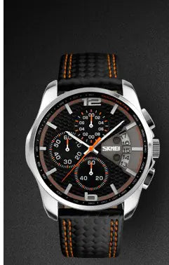 Reloj de Negocios de Cuarzo para Hombres Impermeable Genuino