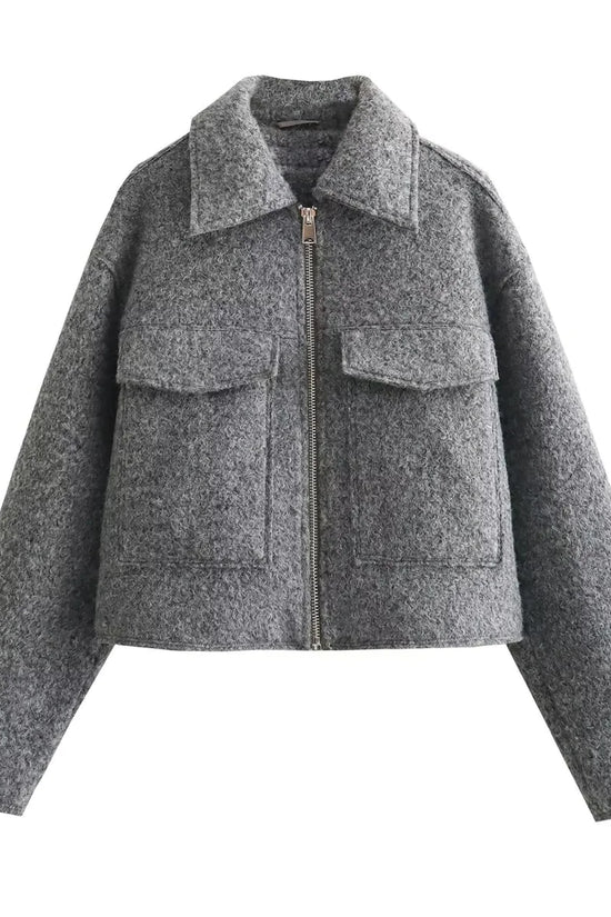 Polo Chaqueta Corta de Lana