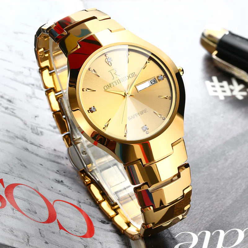 Reloj de Cuarzo de Acero de Tungsteno para Hombre