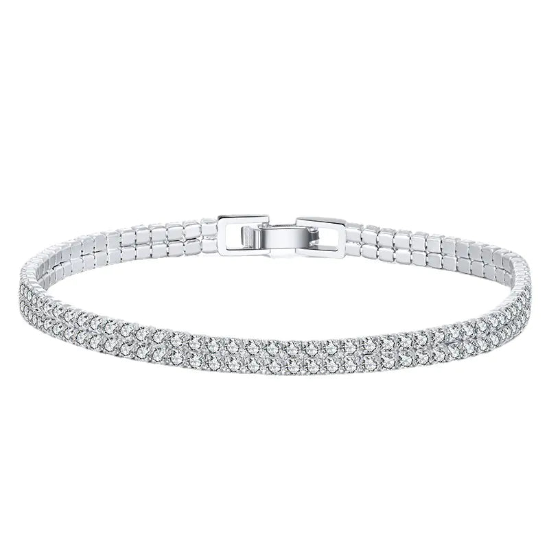 Pulsera de Plata Esterlina para el Temperamento de Moda Femenina