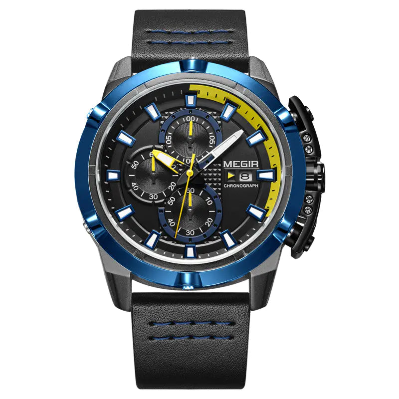 MEGIR 2062 Reloj de Cuarzo Multifuncional para Hombre
