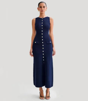 Vestidos Elegantes de Punto Largo