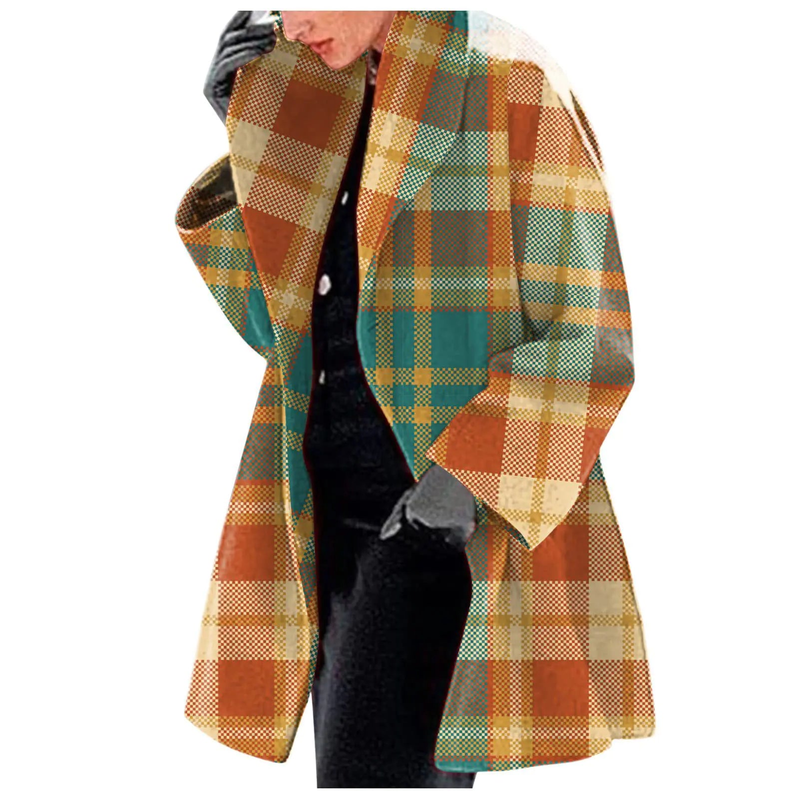 Chaqueta estampada de lana de moda para mujer