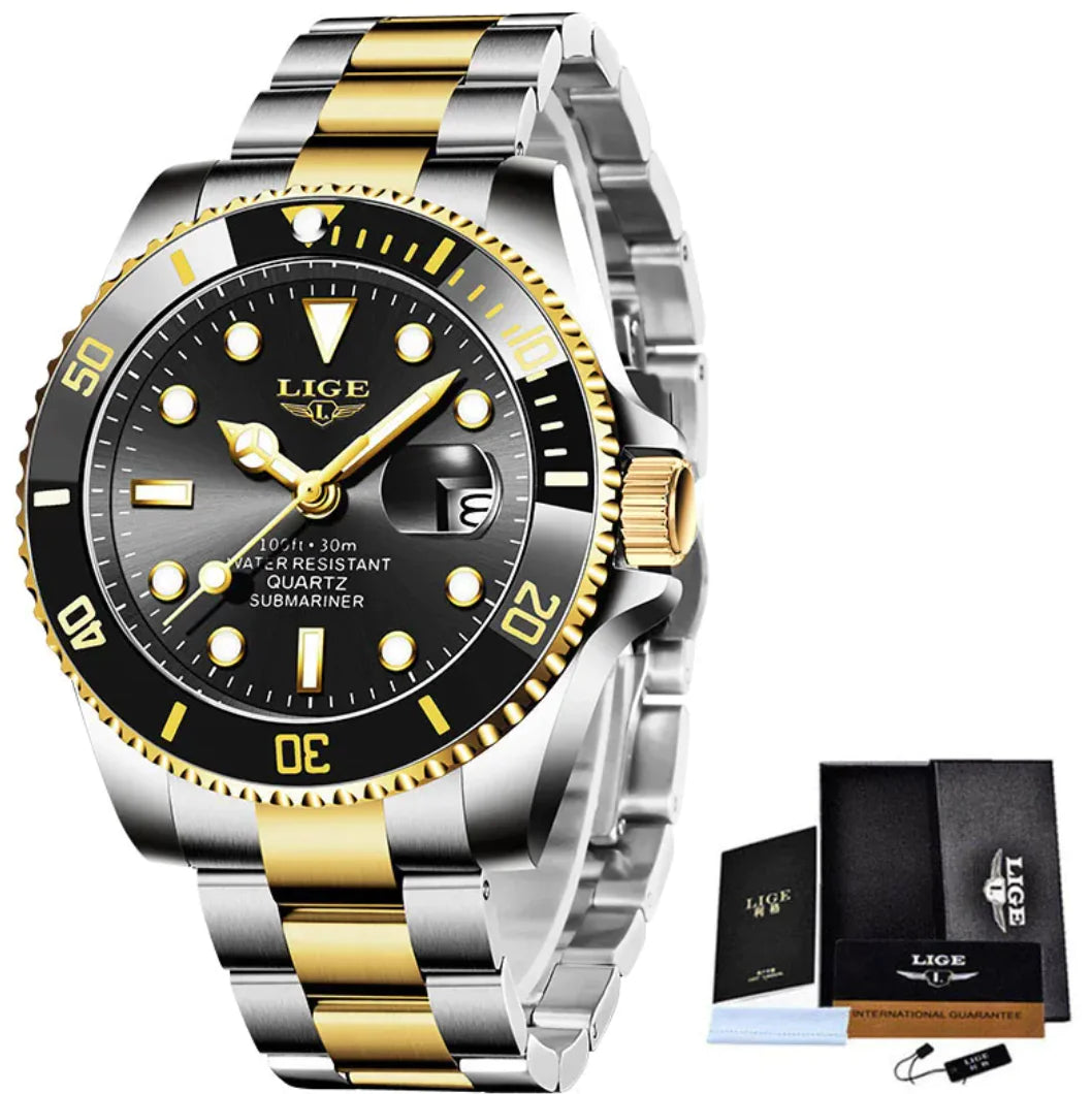 Reloj de Cuarzo Impermeable para Hombre