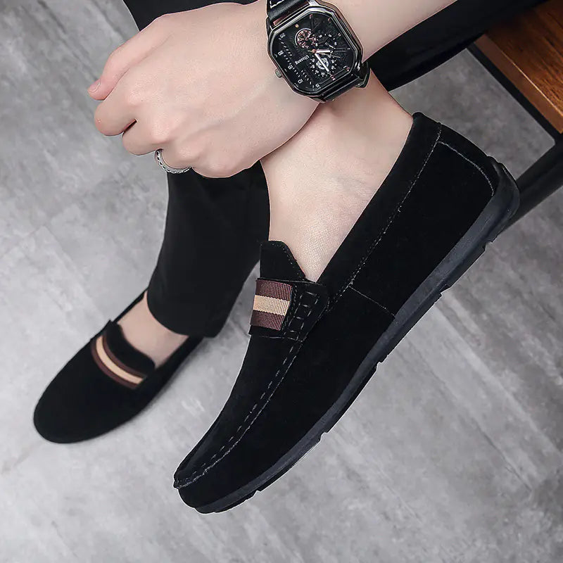 Mocasines Sin Cordones para Hombre de Suela Blanda y Estilo Casual