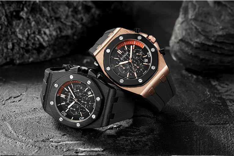 Reloj de Cuarzo de Silicona Multifuncional para Hombres - RUIMAS