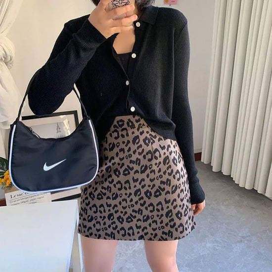 Falda A-línea Leopardo Mujer 2025