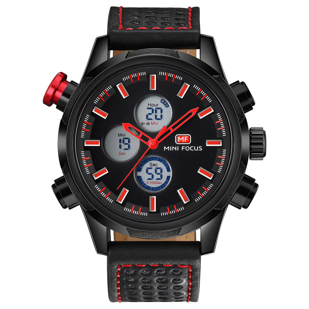 MINI FOCUS Reloj Deportivo de Cuarzo Impermeable para Hombre