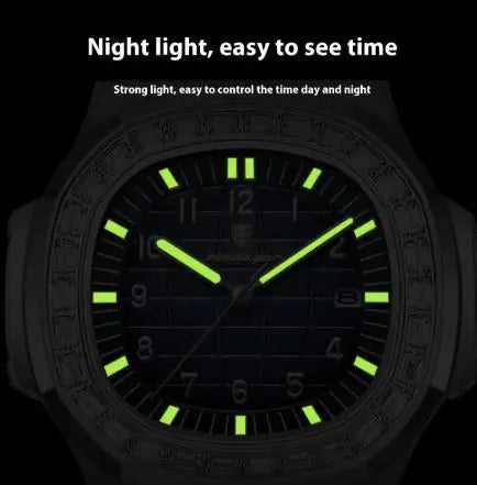 Reloj de Cuarzo Luminoso Impermeable de Lujo para Hombre