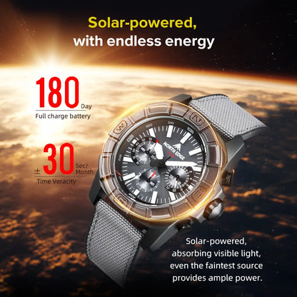 NORTH EDGE BLAZE - Reloj de cuarzo para hombre, con energía solar