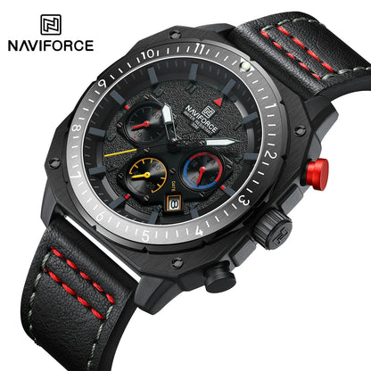 NAVIFORCE - Reloj deportivo multifunción resistente al agua para hombre