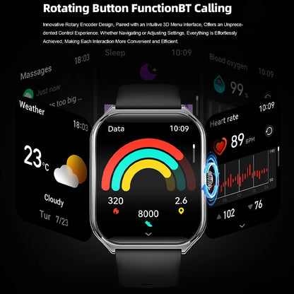 Reloj inteligente ultrafino, pantalla AMOLED de 1,96 pulgadas
