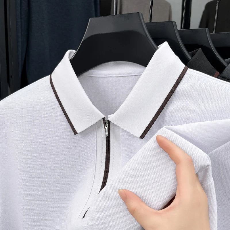 Polo de Lujo "Silk-Wool Blend" – Edición Ejecutiva