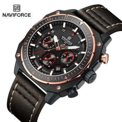 NAVIFORCE - Reloj deportivo multifunción resistente al agua para hombre