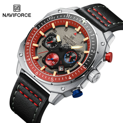 NAVIFORCE - Reloj deportivo multifunción resistente al agua para hombre