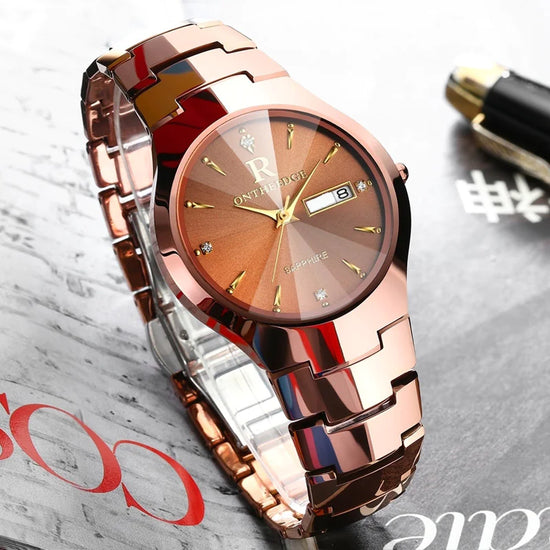 Reloj de Cuarzo de Acero de Tungsteno para Hombre