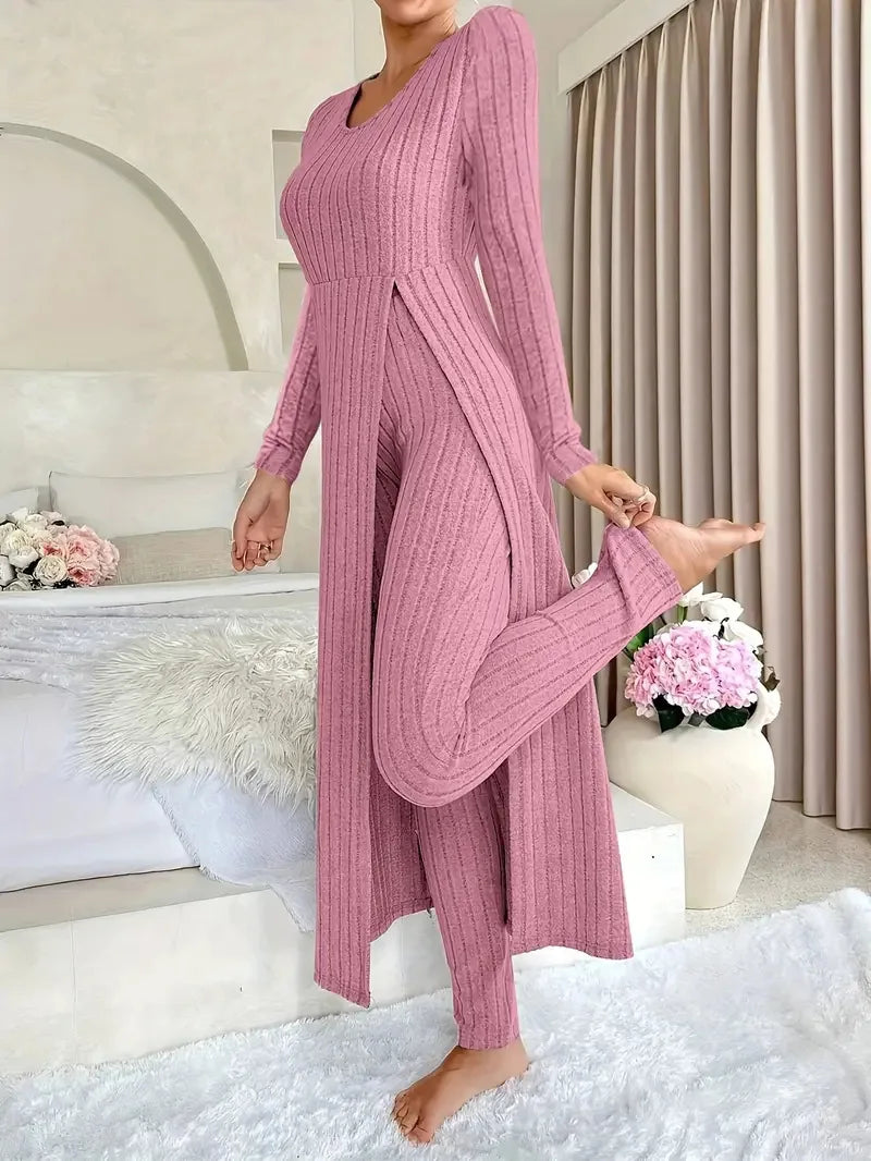 Conjunto de dos piezas para mujer, informal, de moda