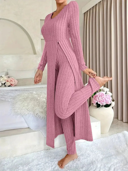 Conjunto de dos piezas para mujer, informal, de moda