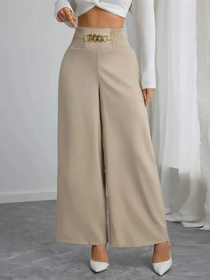Pantalón Wide Leg "Chiffon Elegance" – Edición Office