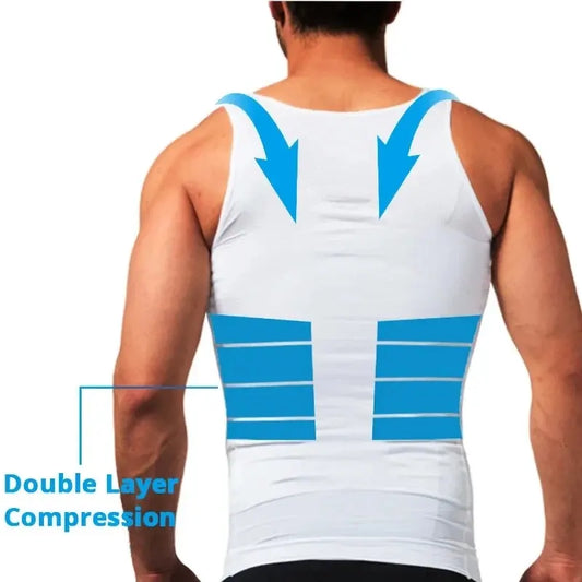 YBFDO - Chaleco de compresión adelgazante para hombre, control del abdomen